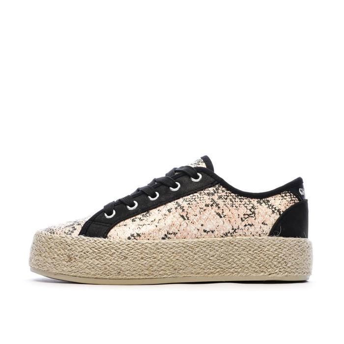 Baskets Noir/Rose Femme Chattawak Paco Baskets Noir/Rose Femme Chattawak Paco