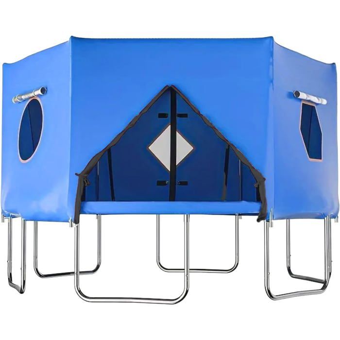 Tente dExtérieur pour Trampoline 427 cm Housse de Protection Compatible avec Trampolines à 6 Barres Droites Accessoire de Toit