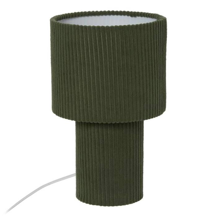 Lampe Jolina cylindrique H.28cm vert - Atmosphera Créateur dintérieur