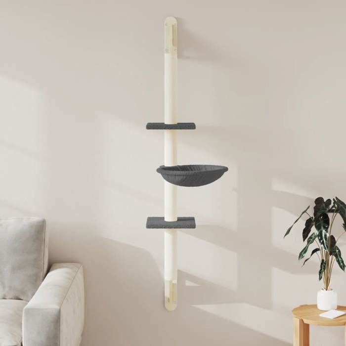 vidaXL Arbre à chat mural avec griffoir 142 5 cm - vue 3