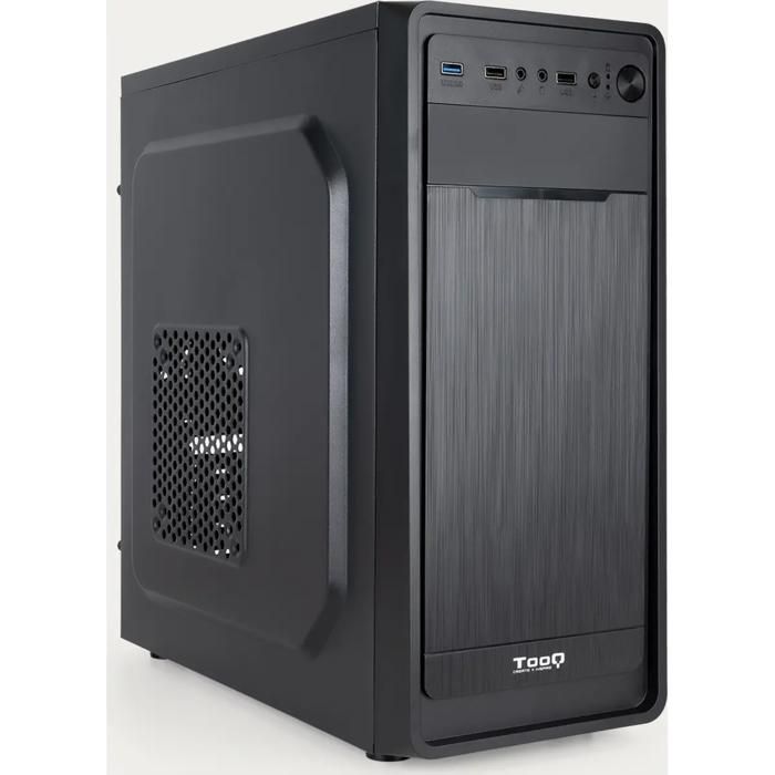 TooQ Mid Tower ATX / MicroATX / Mini ITX 1x USB 3.0 1x USB 2.0 1x USB C Audio HD Mic 3.6kg - vue 2