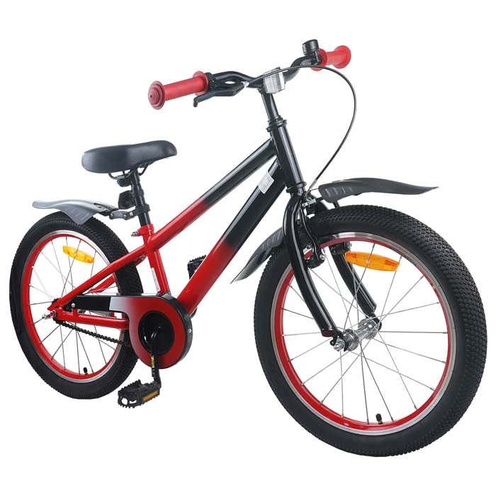 Vélo enfant 20 pouces pour les enfants de 6 à 11 ans - vidaXL - acier - rouge et noir - 137 x 54 x 79 cm - selle réglable 3067140