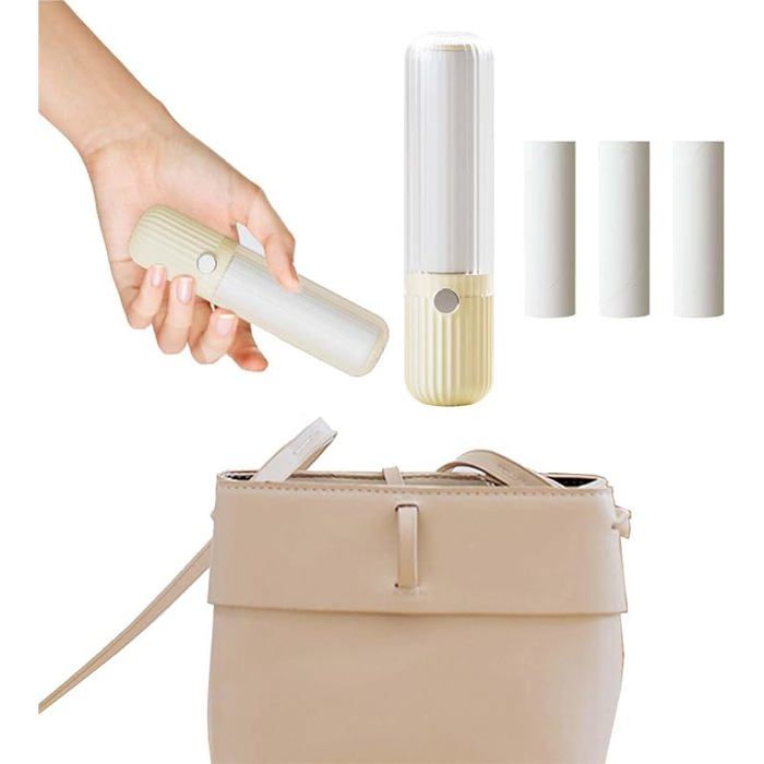Brosse Anti Poils Brosse Adhésive 4 Rouleaux Adhésifs Reutilisables 4rouleaux +1 Brosse Portable Rouleau Adhesif Vetement