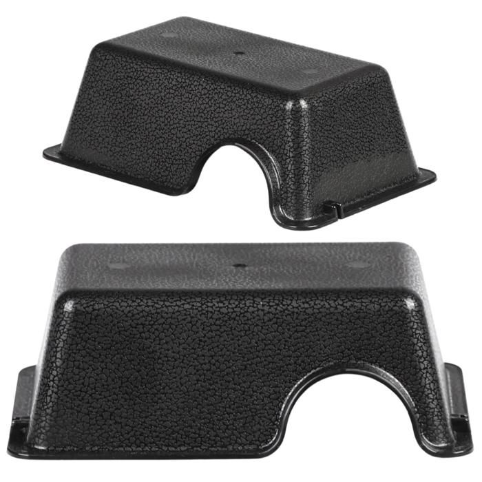Cachette pour reptiles en plastique - noire