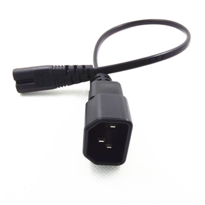 Adaptateur d'alimentation IEC320 C14 à IEC320 C7, 5 Pièces, 10A