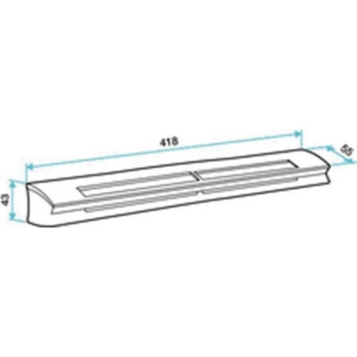 Entrée dair hygroréglable EHL S ALDES - module 6-45 m3/h - section 5-30cm3 - blanc