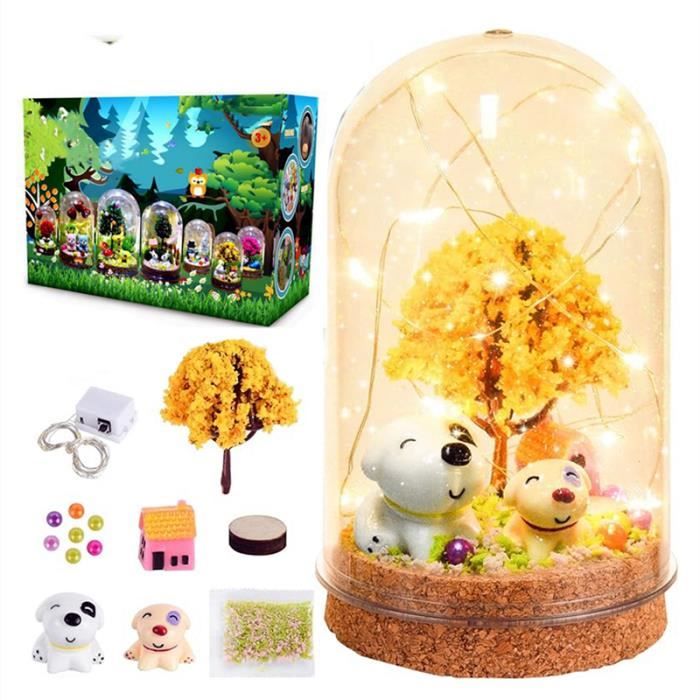 Veilleuse DIY Sirène HappyGoLucky - Kit Activité Enfant Avec Télécommande, Sable Magique, LED Multicolore