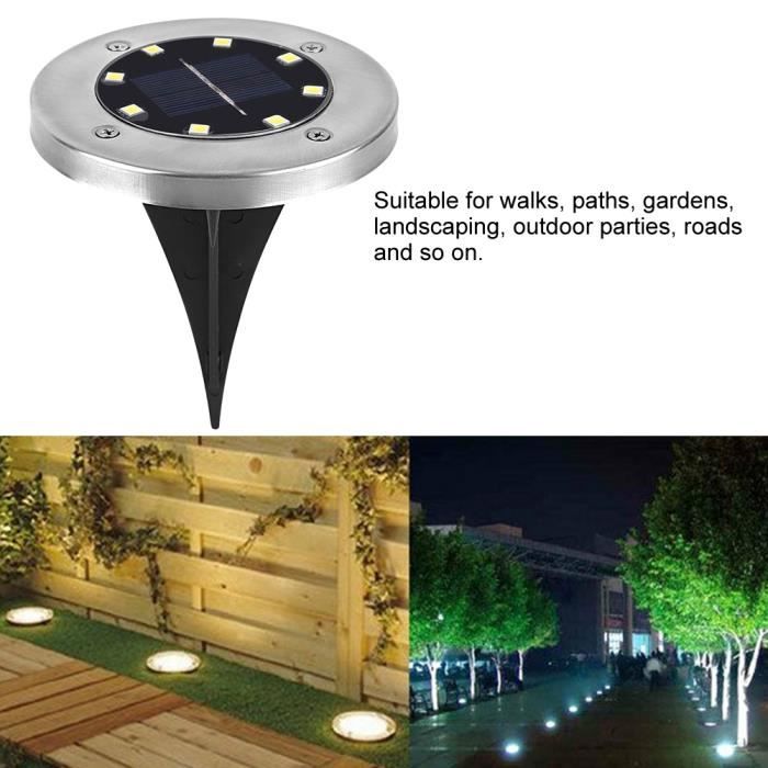 Outdoor Ampoule DEL énergie solaire énergie lumière imperméable à l'Eau Maison Jardin Cour Path Lampes