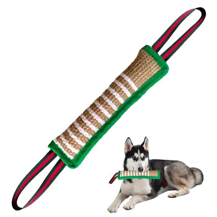 Meilleurs prix pour Jouet de remorqueur - ZGEER - Boudin à mordre en jute - Lin de haute qualité - Pour chiens moyens - Interactif