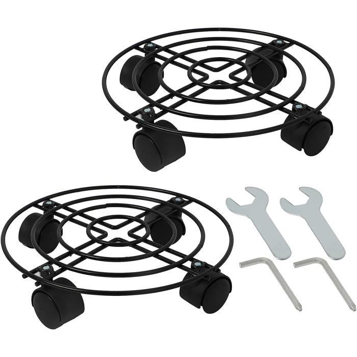 Chariot Pour Plantes D'extérieur PEILU - Plateau Réglable 39-52 Cm, Charge 300 Kg, Roulettes Pivotantes Avec Frein