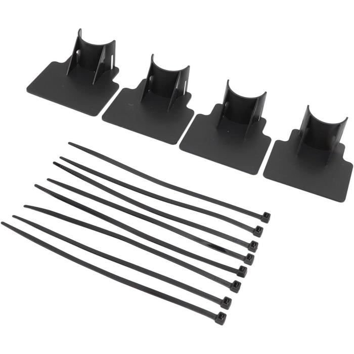 Villkin Lot de 2 raccords de tuyau avec 4 colliers de serrage pour