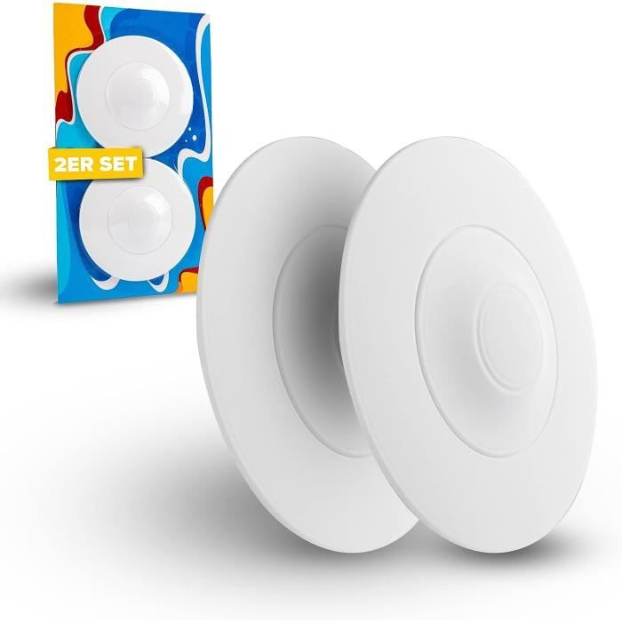 Bouchon D'Écoulement Universel En Silicone - Ø 11 Cm, Gris, Filtre Intégré Anti-Cheveux