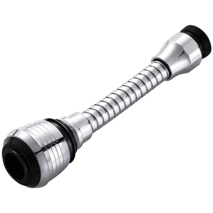 Embout De Robinet Flexible 360° - Aérateur Économiseur D'Eau Pour Cuisine - Mode Douche Et Moussant