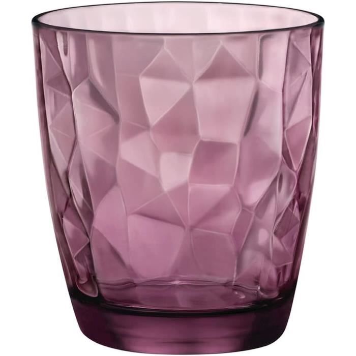 Lot De 6 Verres Forme Diamant 30cl M6 - Mug & Verre Pas Cher
