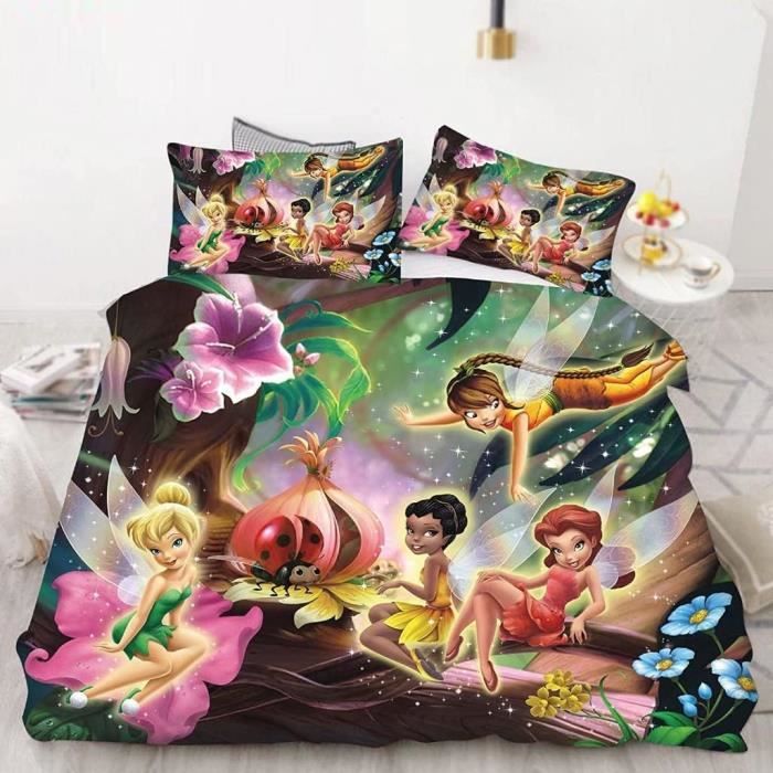 Disney Fairies - La Fée Clochette - TinkerBell - Housse De Couette Et