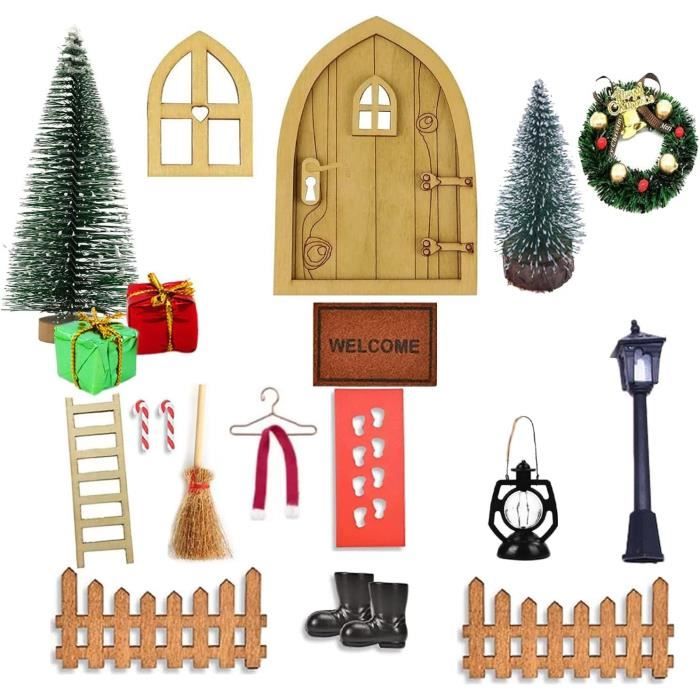 Mivceklw Kit Porte De Fée,Kit Porte De Jardin Pour Fées