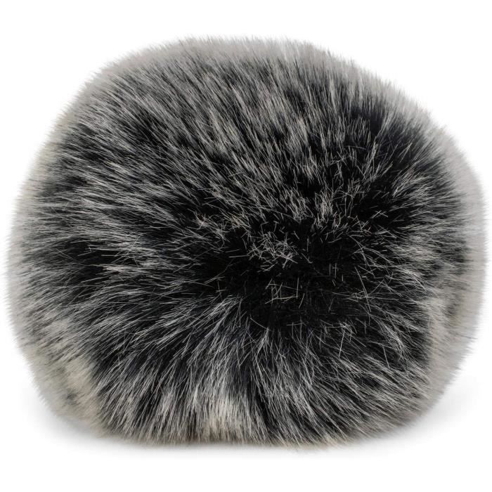 JEXOWIQ 10 Pompons Fausse Fourrure 10cm - Glands Pour Bonnet Chapeau Sac Accessoires Bricolage (10 Couleurs)