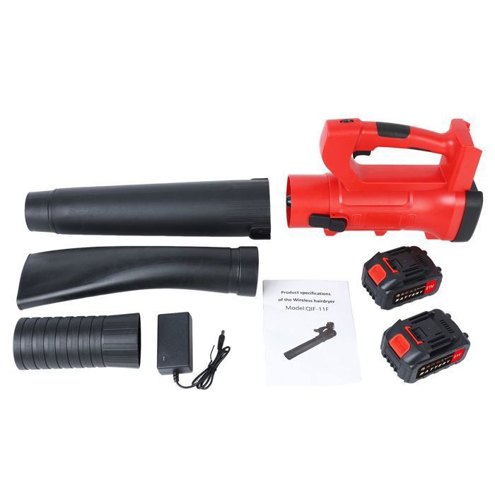 Souffleur de Feuilles sans Fil - 150MPH - 2 Batteries 21 V 4.0 Ah - 320CFM - 6 vitesses réglables - 20000r/min - faible bruit-