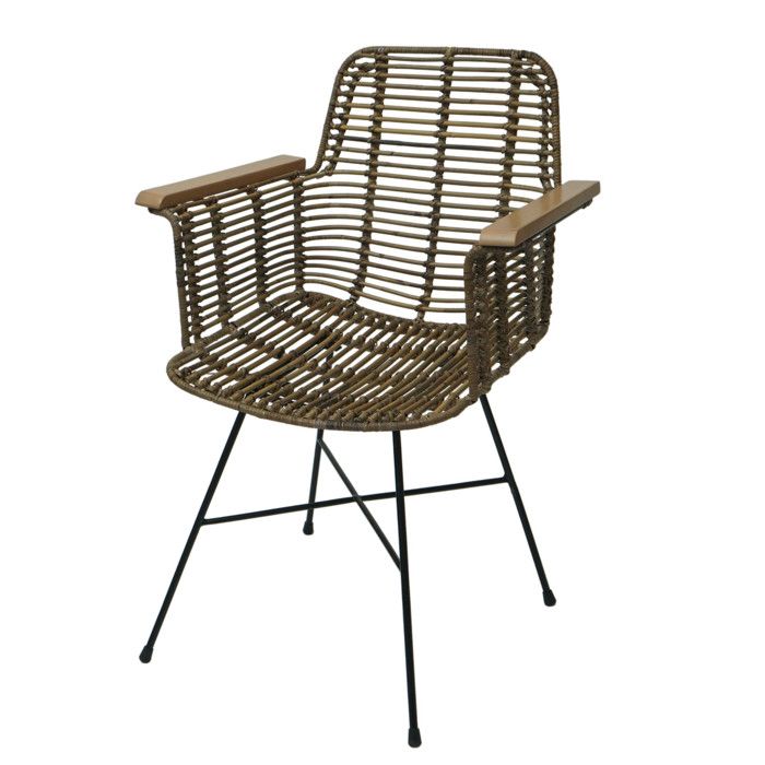 Chaise de salle à manger HWC-M29 Chaise de cuisine en osier Chaise en rotin Chaise avec accoudoirs Kubu rotin bois métal Chaise de salle à manger HWC-M29 Chaise de cuisine en osier Chaise en rotin Chaise avec accoudoirs Kubu rotin bois métal