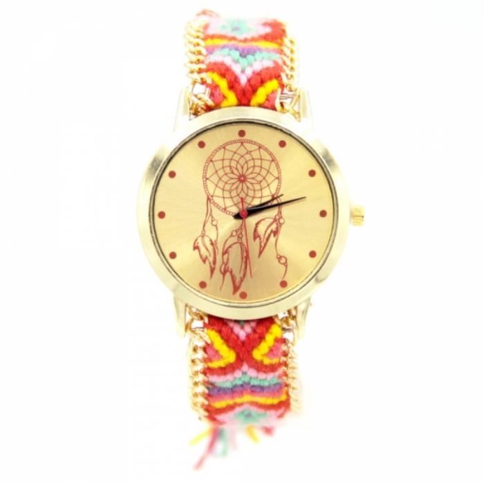 Montre Bracelet Tissu Femme My-Montre Multicolore Quartz