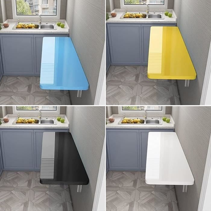 Table Mur Inch Table Pliante Murale à abattant, Bureau de Table à Fixer au Mur, Bureau ...
