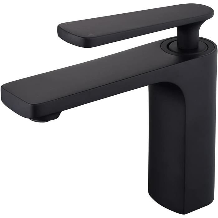 Mitigeur De Lavabo Chromé En Laiton Avec Levier Unique, Robinet Salle De Bain Eau Chaude Et Froide Pour Lave Mains 89752608