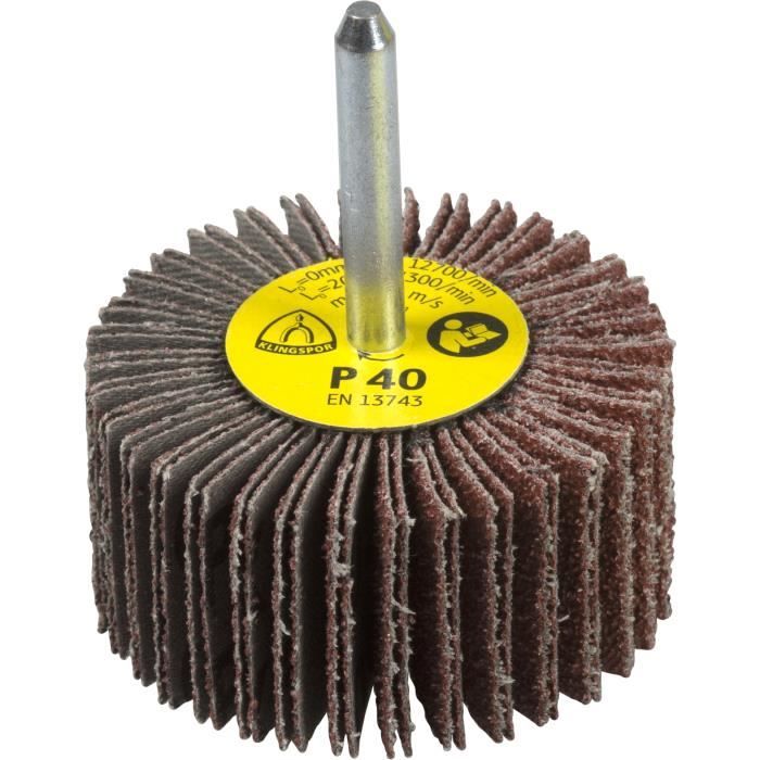 Roue à Lamelles Klingspor Pour Acier Inox Et Métaux - 25 Pièces, 20x20x6 Mm - Pour Meuleuse Droite - 10