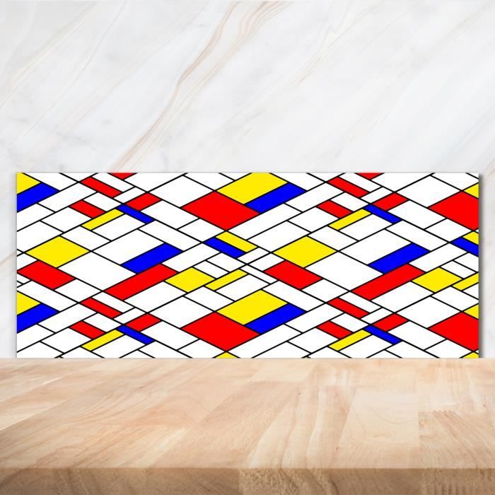 Tulup 125x50cm Crédence de cuisine sur verre sécurité:- Véhicules