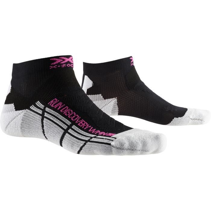 X-Socks chaussettes de course Run DiscoveryW synthétique noir