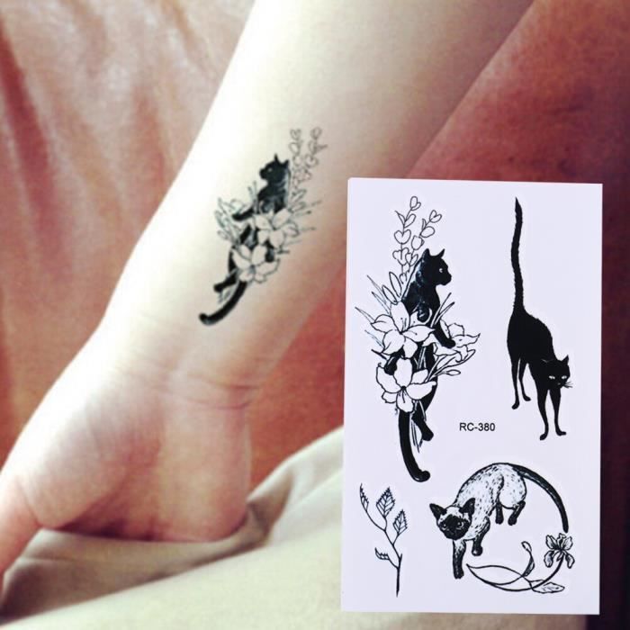 Dessin Anime Renard Chat Hibou Loup Tatouages Temporaires Sur Le Corps Pour Les Femmes Homme Lion Cheval Fleur Faux Tato W70 Achat Vente Tatoo Bijou De Corps Dessin Anime