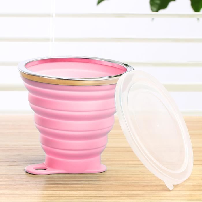 Cuisine Rose-Lot de 4 tasses de mesure pliable rose Cuisine Rose-Lot de 4 tasses de mesure pliable rose