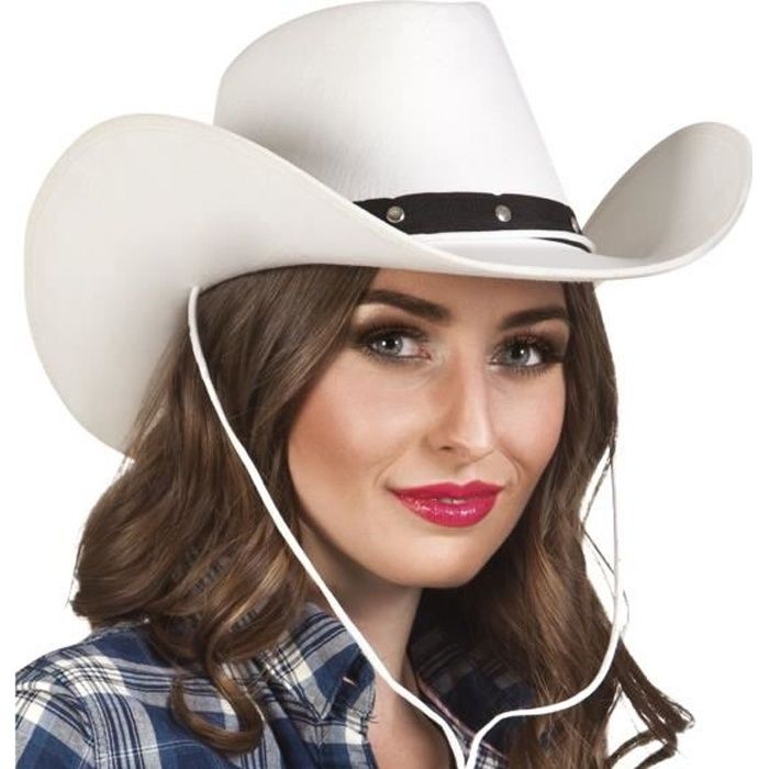 Chapeau cowboy blanc adulte - Accessoire de déguisement - 232519 -  Extérieur - Mixte - Cdiscount Jeux - Jouets