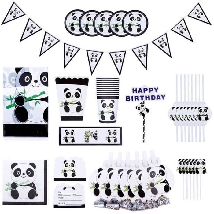 87pcs Dessin Anime Theme Panda Fete D Anniversaire Jetable Vaisselle Ensemble Achat Vente Set Vaisselle Jetable Soldes Sur Cdiscount Des Le Janvier Cdiscount