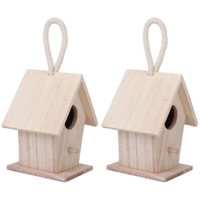 Fdit Maison D'oiseau En Bois Nichoir En Bois En Forme D'oiseau D'entrée