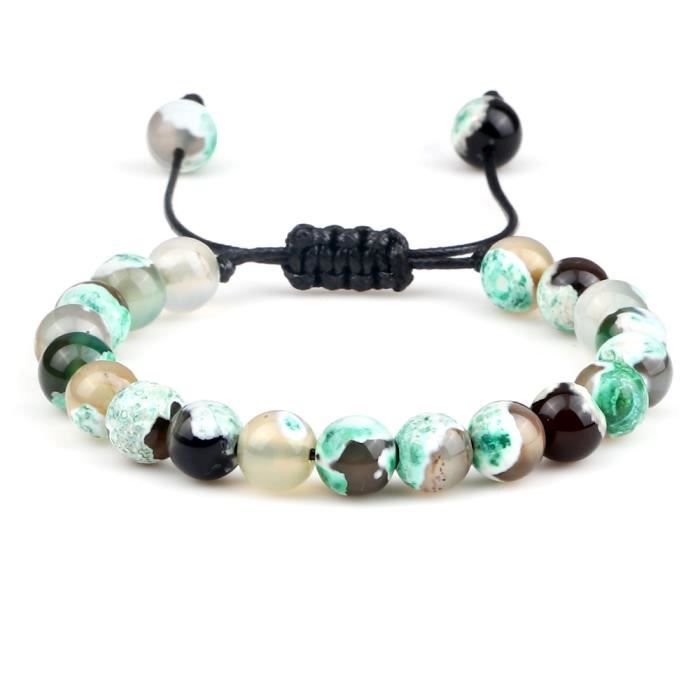 MUNACRAFT 4-10mm Perles en Pierre Naturelle Mat ite Améthystes Rose Quartzs Turquoises Jades Agates Perles pour la Fabrication de Bijoux DIY Bracelets-Blue Tiger Eye,6mm 59 à 61pcs