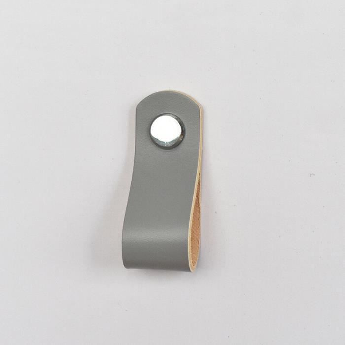 Lot De 4 Poignées De Meubles En Cuir Brun - Leroy Merlin