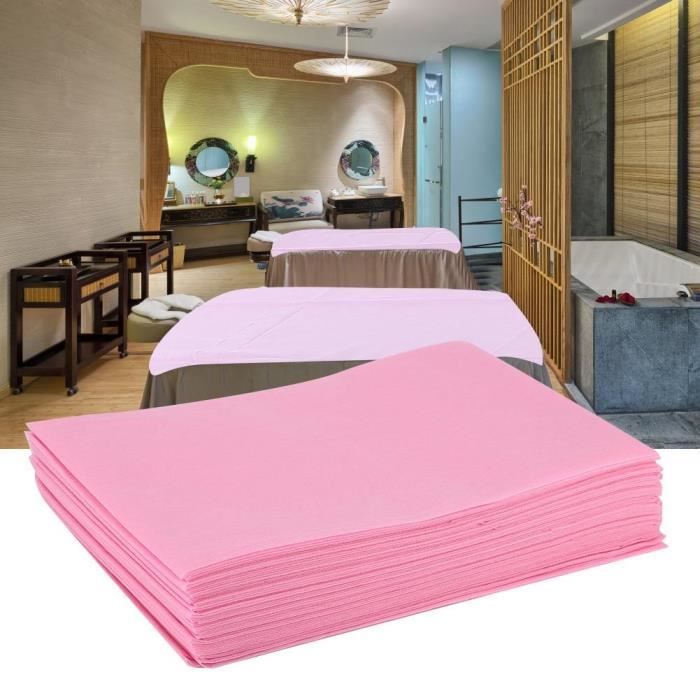 Atyhao drap de lit de salon Drap de lit jetable Couvre-lit étanche à  l'huile pour salon SPA Tattoo Massage Table Hotels (rose) - Cdiscount Maison