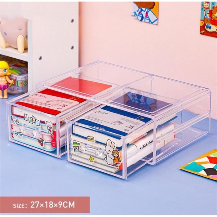 Organiseur De Bureau En Bambou - 3 Niveaux, Sans Montage - Idéal Pour Range Stylos, Cosmétiques Ou Bijoux