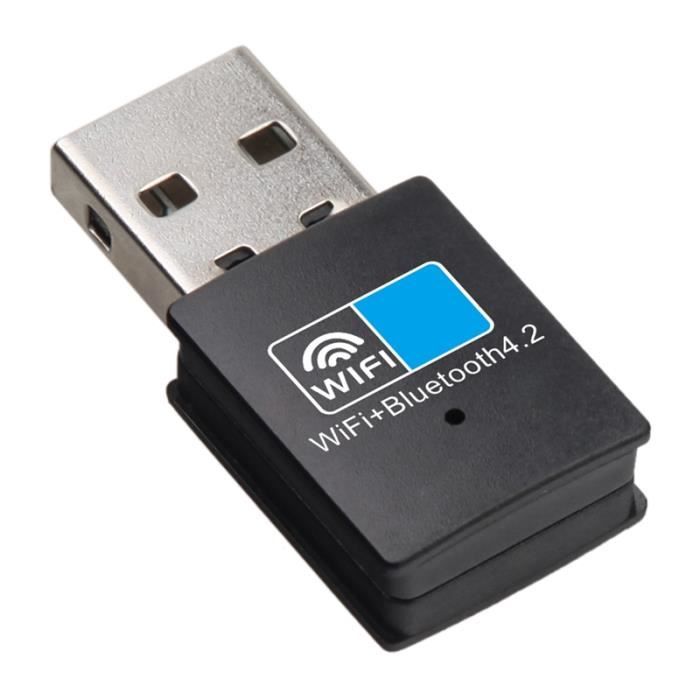 Cle Adaptateur Bluetooth,Adaptateur USB Wifi Bluetooth 150Mbps,Carte Réseau  Dongle,Récepteur,Émetteur- Black[C9072]