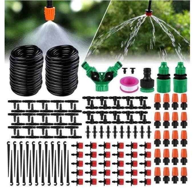 CTRICALVER Système d'irrigation Jardin, kit arrosage goutte à goutte CTRICALVER Système d'irrigation Jardin, kit arrosage goutte à goutte