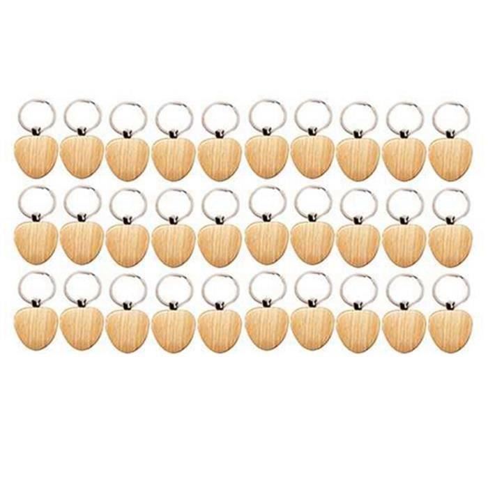 Porte-clés En Bois Fait Main Ours En Miel Doux - Ours Brun Avec Pot De Miel, Marque Onwomania, Neuf Avec étiquettes