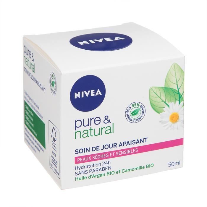 Nivea Pure Et Natural Soin De Jour Hydratant