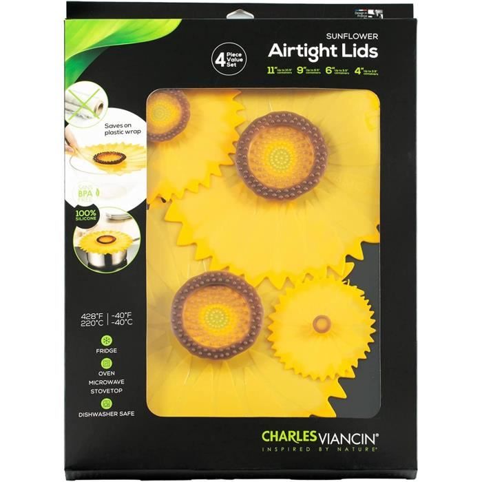 Lot De 4 Couvercles En Silicone étanches – Taille S (15 Cm), Vert Clair | Pour Tasses, Bols, Assiettes, Micro-ondes, Frigo
