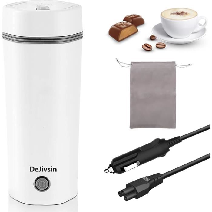 Bouilloire électrique 12V/24V De Voyage Dunlop - 0.8L, Allume-cigare - Parfaite Pour Thé, Café, Soupe En Voiture Ou Camping-car