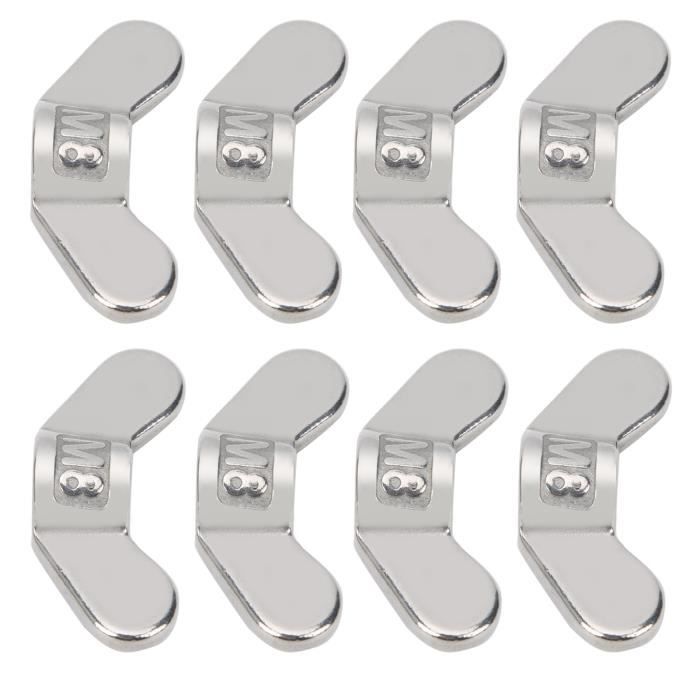 Lot 4 Écrous Papillon Vélo – 8/9,5 Mm – Alliage Doré – Années 40/50 – Pour Pièces