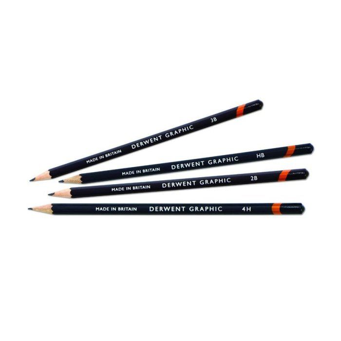 Crayon graphique - Derwent - 3H - Multicolore - Graphite - Mixte ...