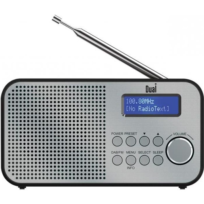 Radio Portable Karcher DAB 2405 - Numérique DAB+/FM, Réveil, Écran LCD - Alimentation Secteur Ou Piles