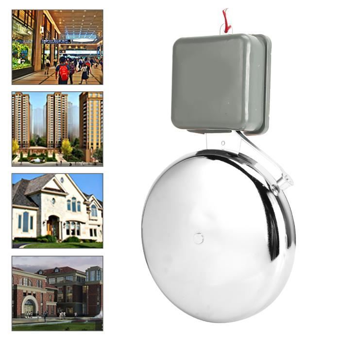 Xiuganpo Cloche D'alarme De Cloche De Grève Interne Société De Cloche De Sécurité De 6 Pouces Pour L'entrepôt D'école De Station (220V