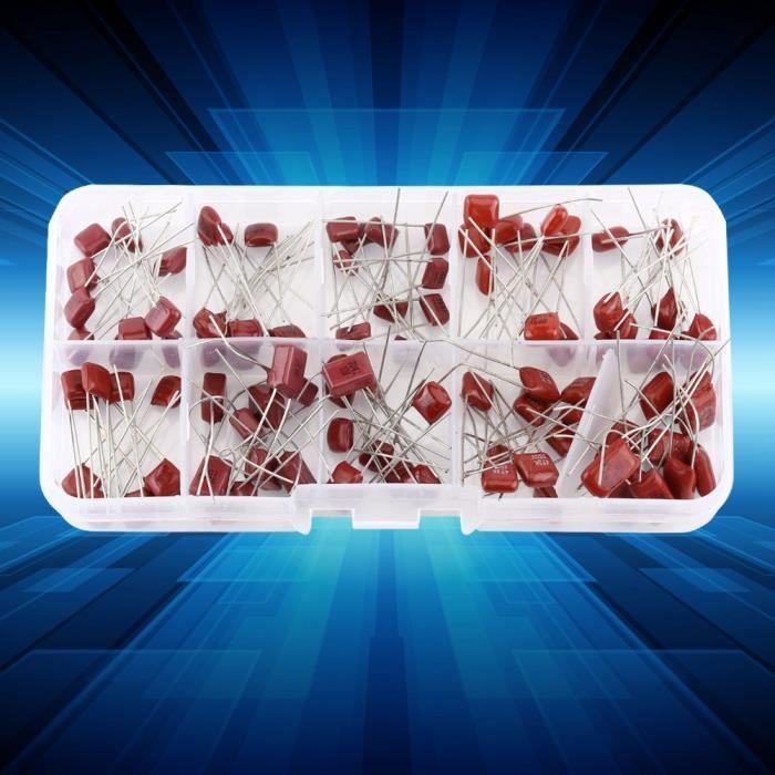 Assortiment De 50 Condensateurs Film CBB22 400V - Valeurs De 0,01 à 1 µF, Pour électronique