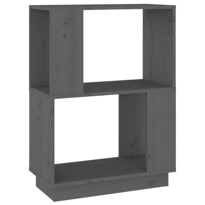 Bibliothèque/séparateur De Pièce VidaXL En Pin Massif - Dimensions 80x25x70 Cm, Style Rustique, Neuf